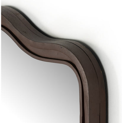 Effie Mirror by Four Hands. Made from iron, mirror, engineered hardwood in a transitional style.