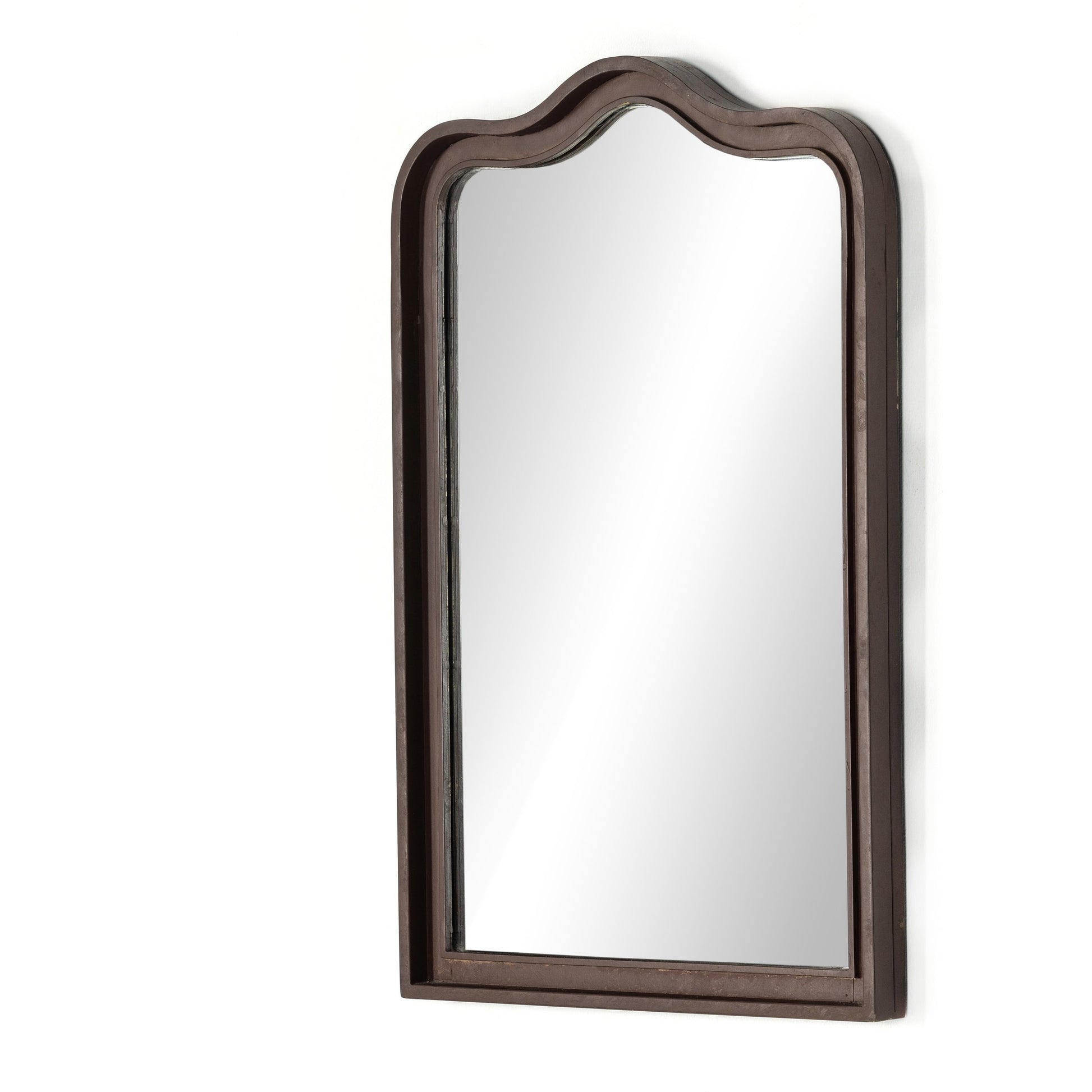 Effie Mirror by Four Hands. Made from iron, mirror, engineered hardwood in a transitional style.