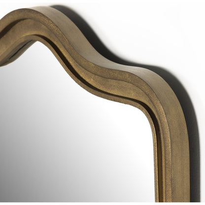 Effie Mirror by Four Hands. Made from iron, mirror, engineered hardwood in a transitional style.