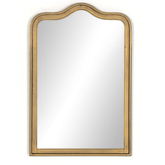 Effie Mirror by Four Hands. Made from iron, mirror, engineered hardwood in a transitional style.