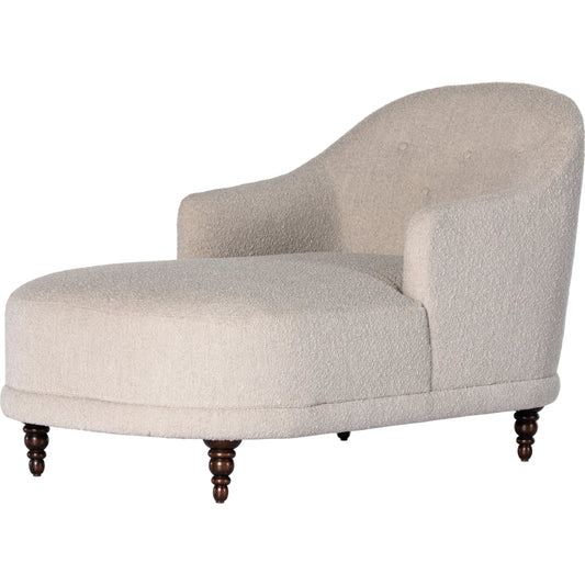 001 SI-1977534 | Additional Silo | Marnie Chaise Lounge by Four Hands in knoll mink. Made from 95% polyester, 5% acrylic, solid rosa morada, pine plywood in a modern style.