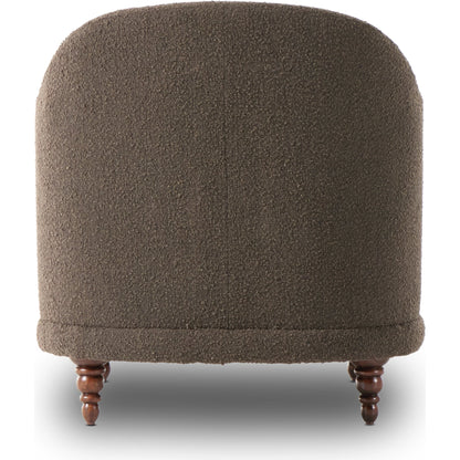 Marnie Chaise Lounge by Four Hands in knoll mink. Made from 95% polyester, 5% acrylic, solid rosa morada, pine plywood in a modern style.