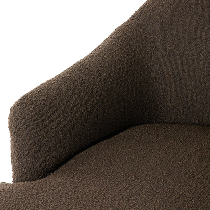 Marnie Chaise Lounge by Four Hands in knoll mink. Made from 95% polyester, 5% acrylic, solid rosa morada, pine plywood in a modern style.
