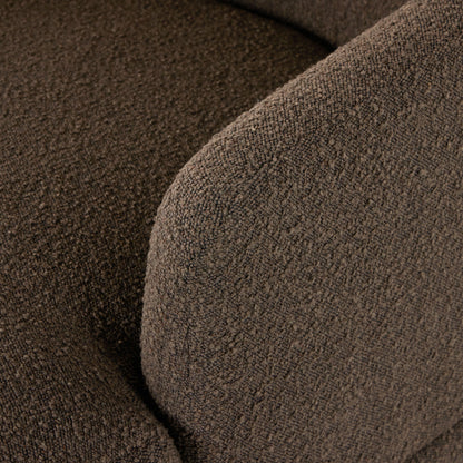 Marnie Chaise Lounge by Four Hands in knoll mink. Made from 95% polyester, 5% acrylic, solid rosa morada, pine plywood in a modern style.