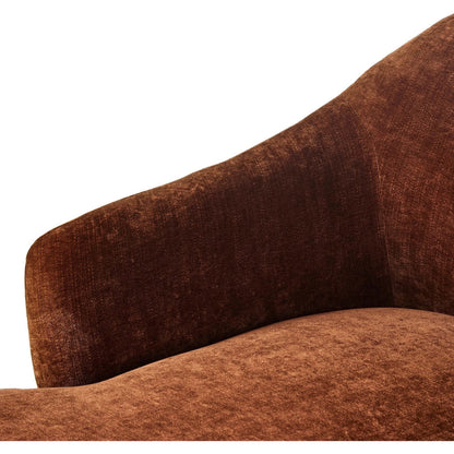Marnie Velvet Chaise Lounge by Four Hands. Made from 100% polyester, solid rosa morada in a unique style.