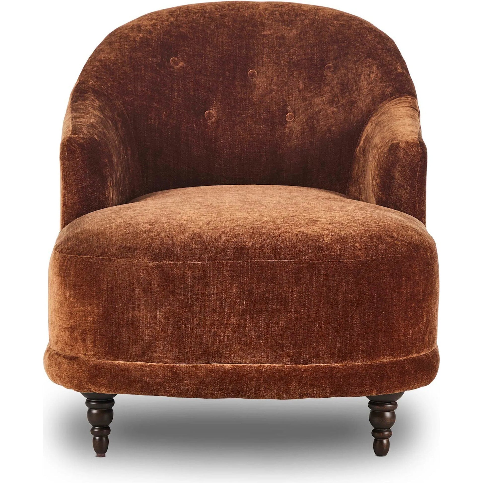 Marnie Velvet Chaise Lounge by Four Hands. Made from 100% polyester, solid rosa morada in a unique style.