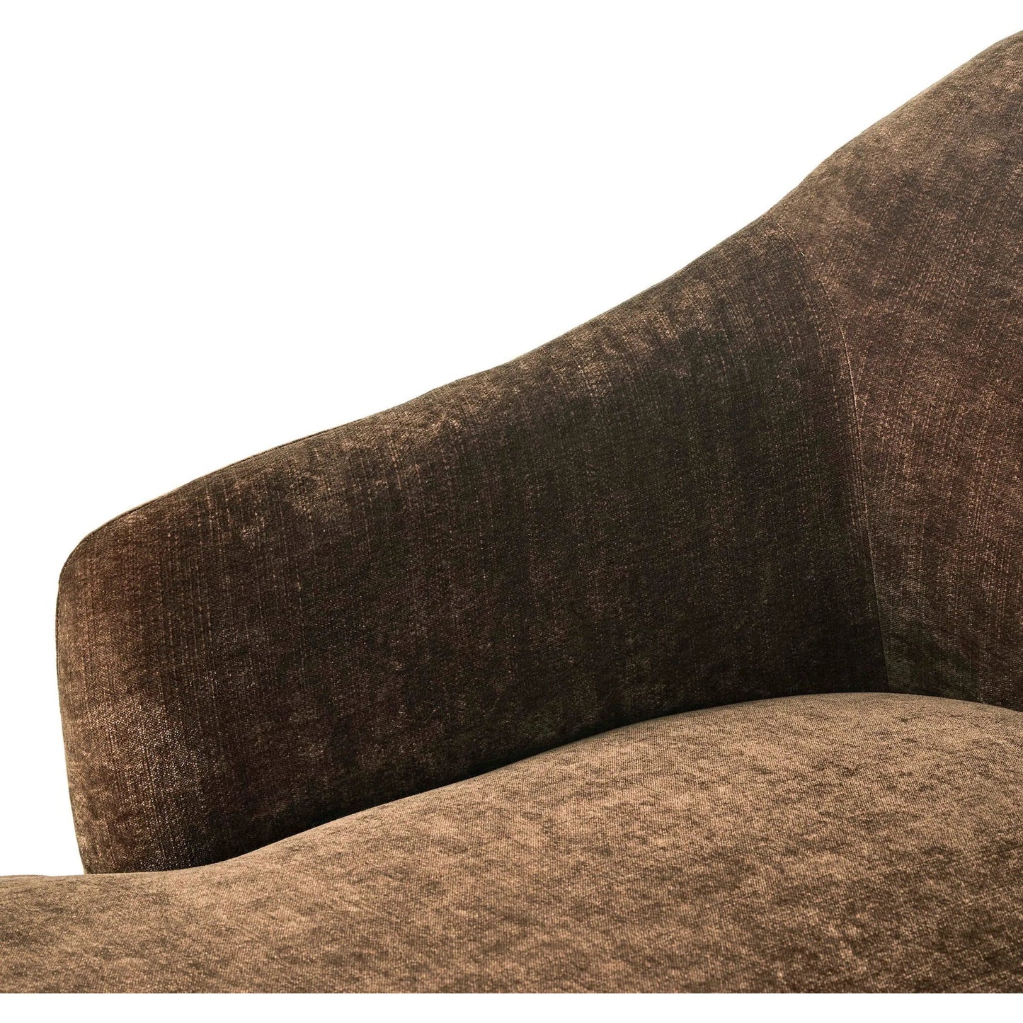 009 SI-2531661 | Closeup | Marnie Velvet Chaise Lounge by Four Hands in altair mushroom, aged sienna. Made from 100% polyester, solid rosa morada in a unique style.