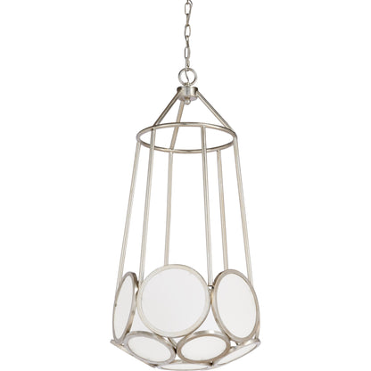 Earlom Pendant by Wildwood in antique gold leaf, frosted. Made from other: metal in a modern style.