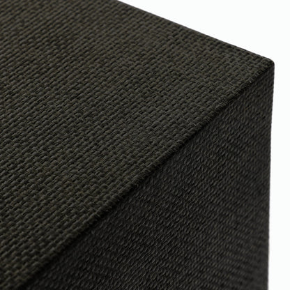 Fiona 6 Drawer Dresser by Four Hands in black raffia. Made from solid mahogany, sugar palm, iron in a modern style.