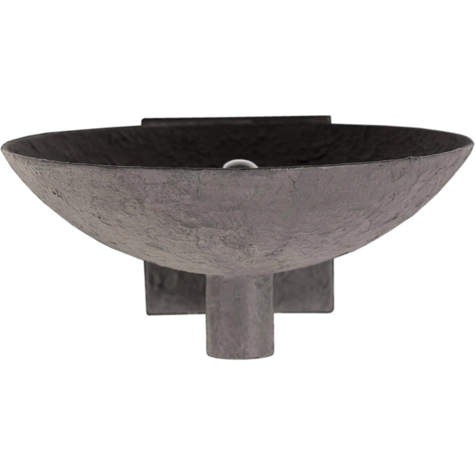 Santorini Sconce by Four Hands in matte black plaster. Made from iron, thermoplastic in a modern style.