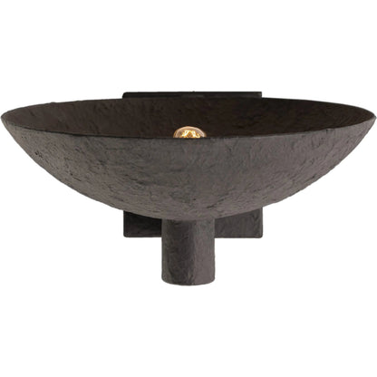 Santorini Sconce by Four Hands in matte black plaster. Made from iron, thermoplastic in a modern style.