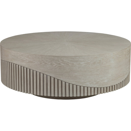 Daybreak Round Cocktail Table by Artistica Home in taupe. Made from unique in a modern style.