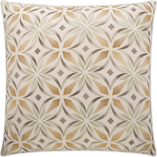 Kaleidoscope Pillow by DV Kap Home in multi. Made from 30% viscose, 28% polyester, 26% linen, 16% rayon in a unique style.
