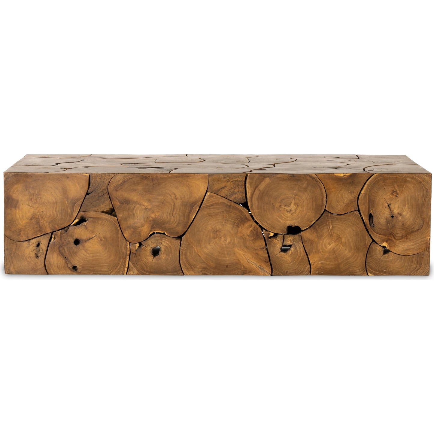 003 SI-1977866 | Additional Silo | Tomlin Outdoor Coffee Table by Four Hands in teak root. Made from solid teak in a modern style.