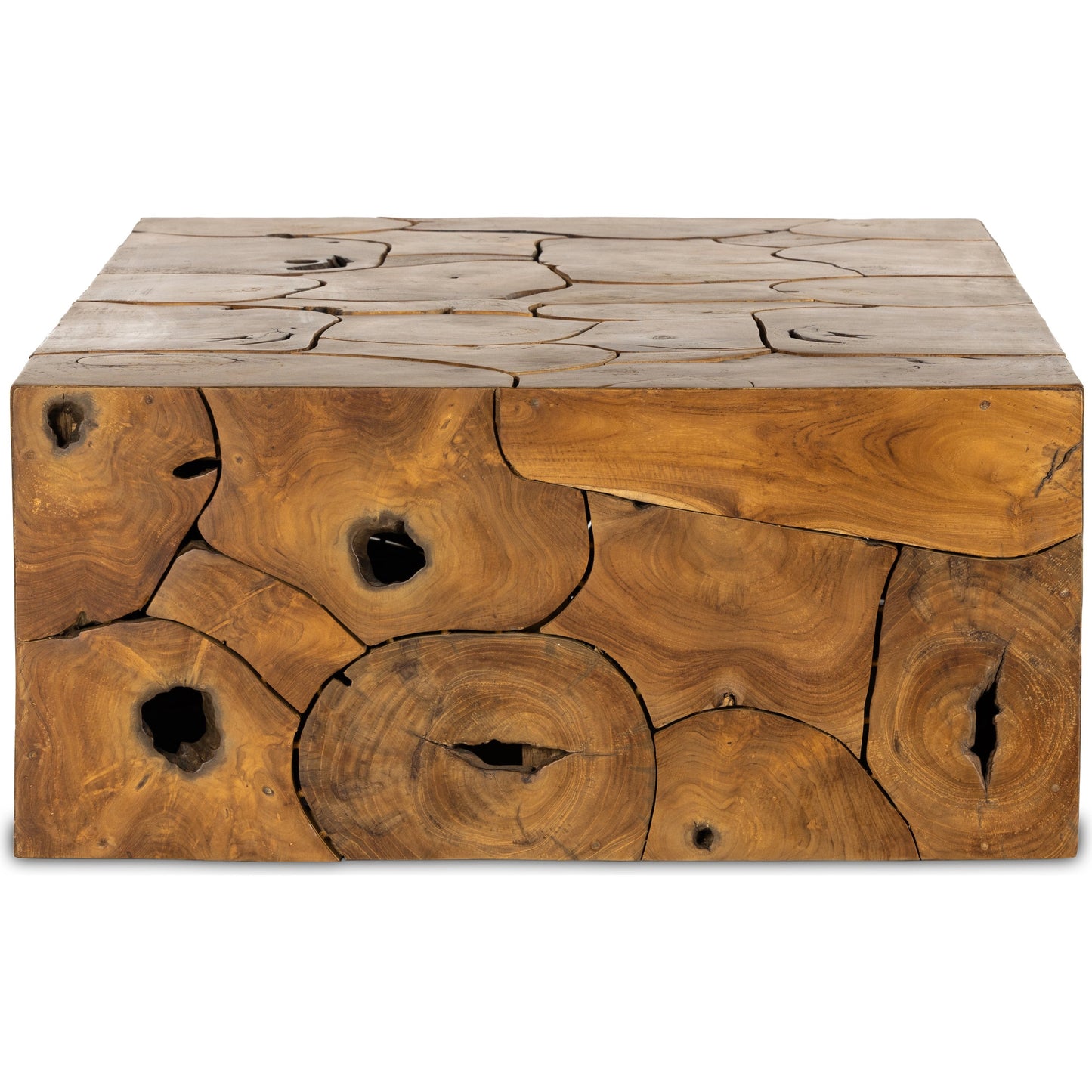 005 SI-1977866 | Additional Silo | Tomlin Outdoor Coffee Table by Four Hands in teak root. Made from solid teak in a modern style.