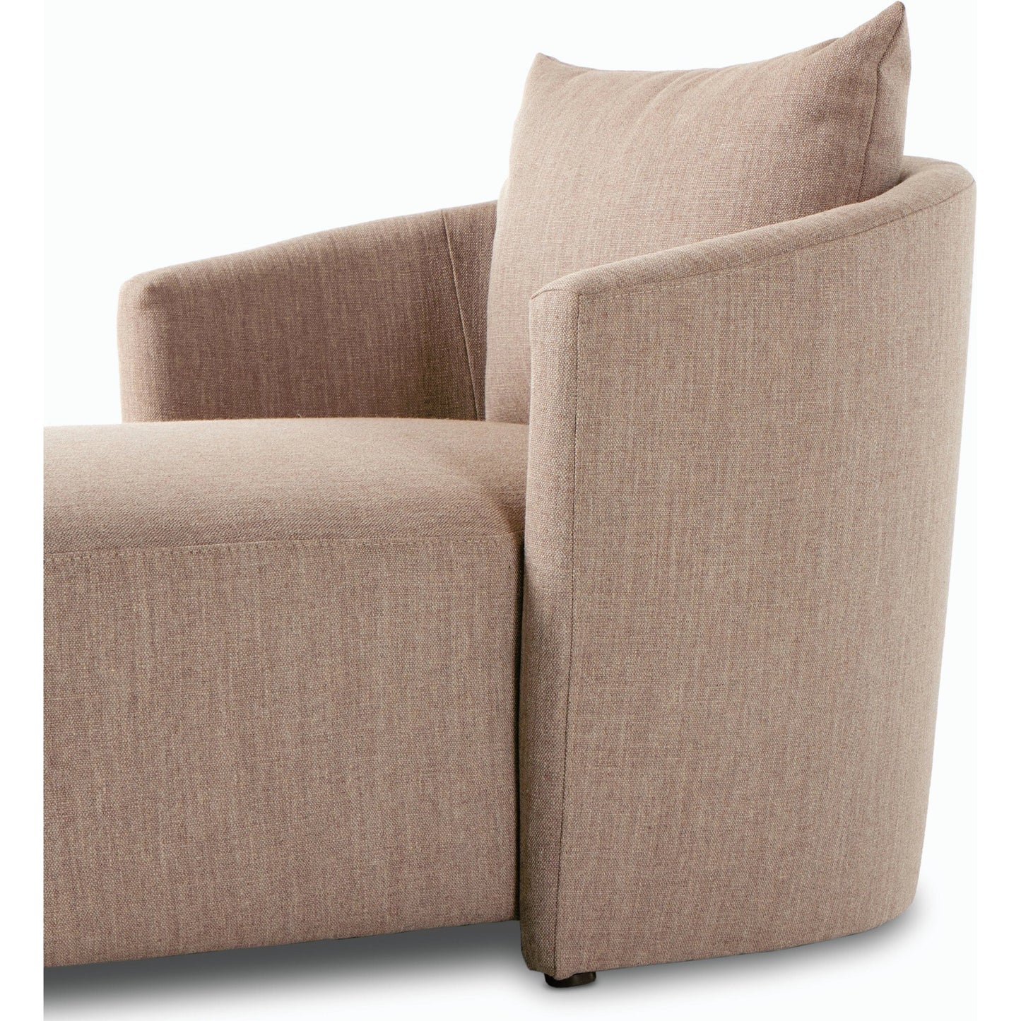069 SI-2001300 | Closeup | Farrah Chaise Lounge by Four Hands. Made from unique in a transitional style.