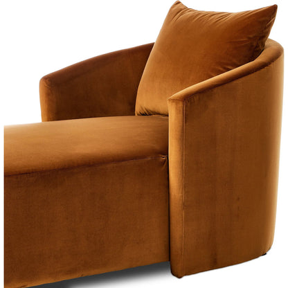 Farrah Chaise Lounge by Four Hands. Made from unique in a transitional style.