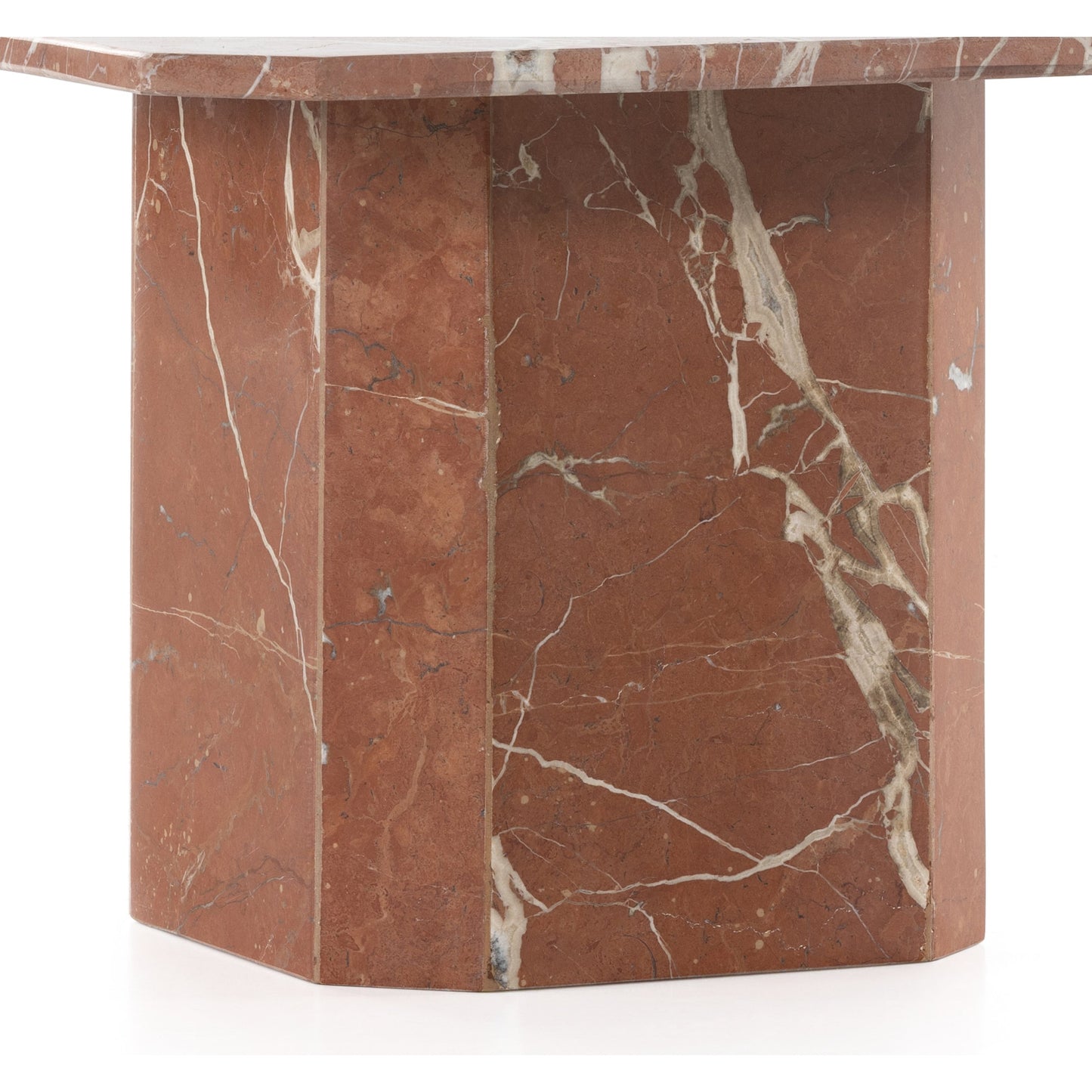 001 SI-1903031 | Additional Silo | Edina Large Coffee Table by Four Hands in rusty marble. Made from solid marble, engineered hardwood in a modern style.