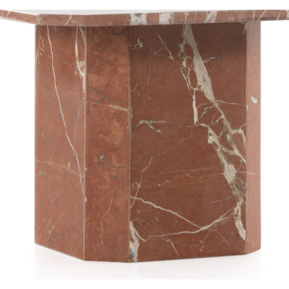 Edina Large Coffee Table by Four Hands in rusty marble. Made from solid marble, engineered hardwood in a modern style.
