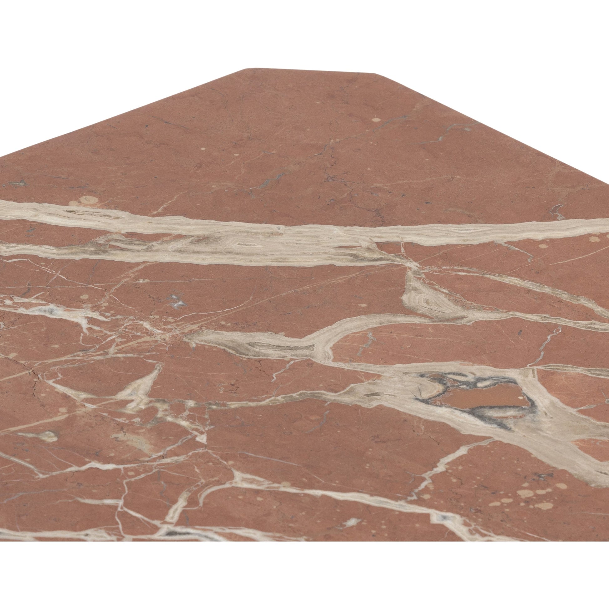 Edina Large Coffee Table by Four Hands in rusty marble. Made from solid marble, engineered hardwood in a modern style.