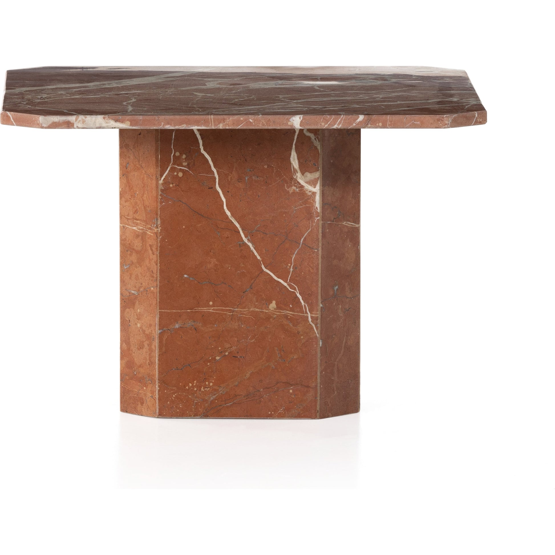 Edina Large Coffee Table by Four Hands in rusty marble. Made from solid marble, engineered hardwood in a modern style.