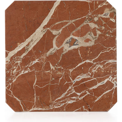 Edina Large Coffee Table by Four Hands in rusty marble. Made from solid marble, engineered hardwood in a modern style.