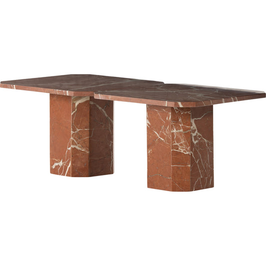 Edina Small Coffee Table by Four Hands in rusty marble. Made from solid marble, engineered hardwood in a modern style.