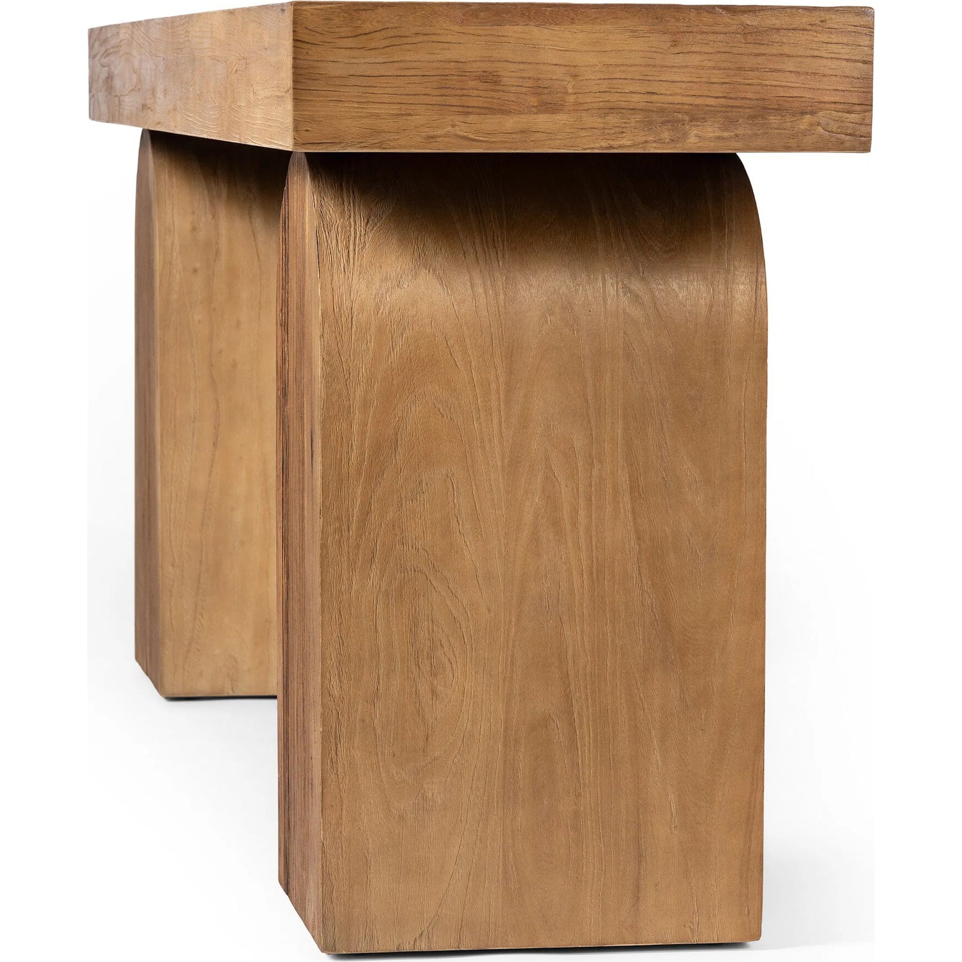 Keane Console Table by Four Hands. Made from solid reclaimed elm, solid nettlewood in a modern style.