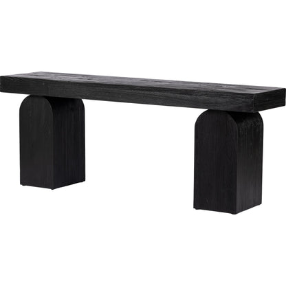 Keane Console Table by Four Hands. Made from solid reclaimed elm, solid nettlewood in a modern style.