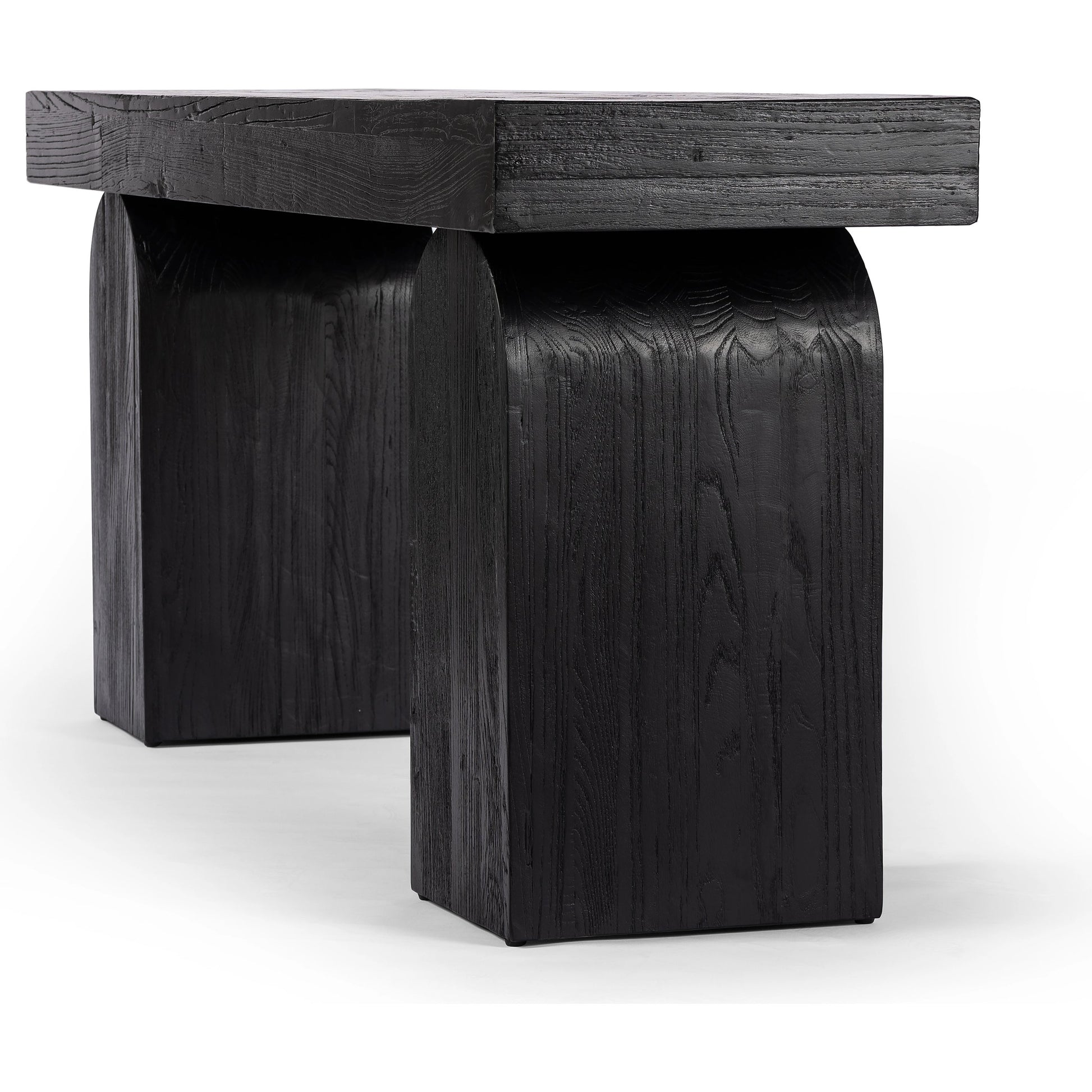 Keane Console Table by Four Hands. Made from solid reclaimed elm, solid nettlewood in a modern style.