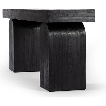 Keane Console Table by Four Hands. Made from solid reclaimed elm, solid nettlewood in a modern style.