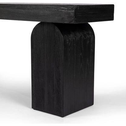 Keane Console Table by Four Hands. Made from solid reclaimed elm, solid nettlewood in a modern style.