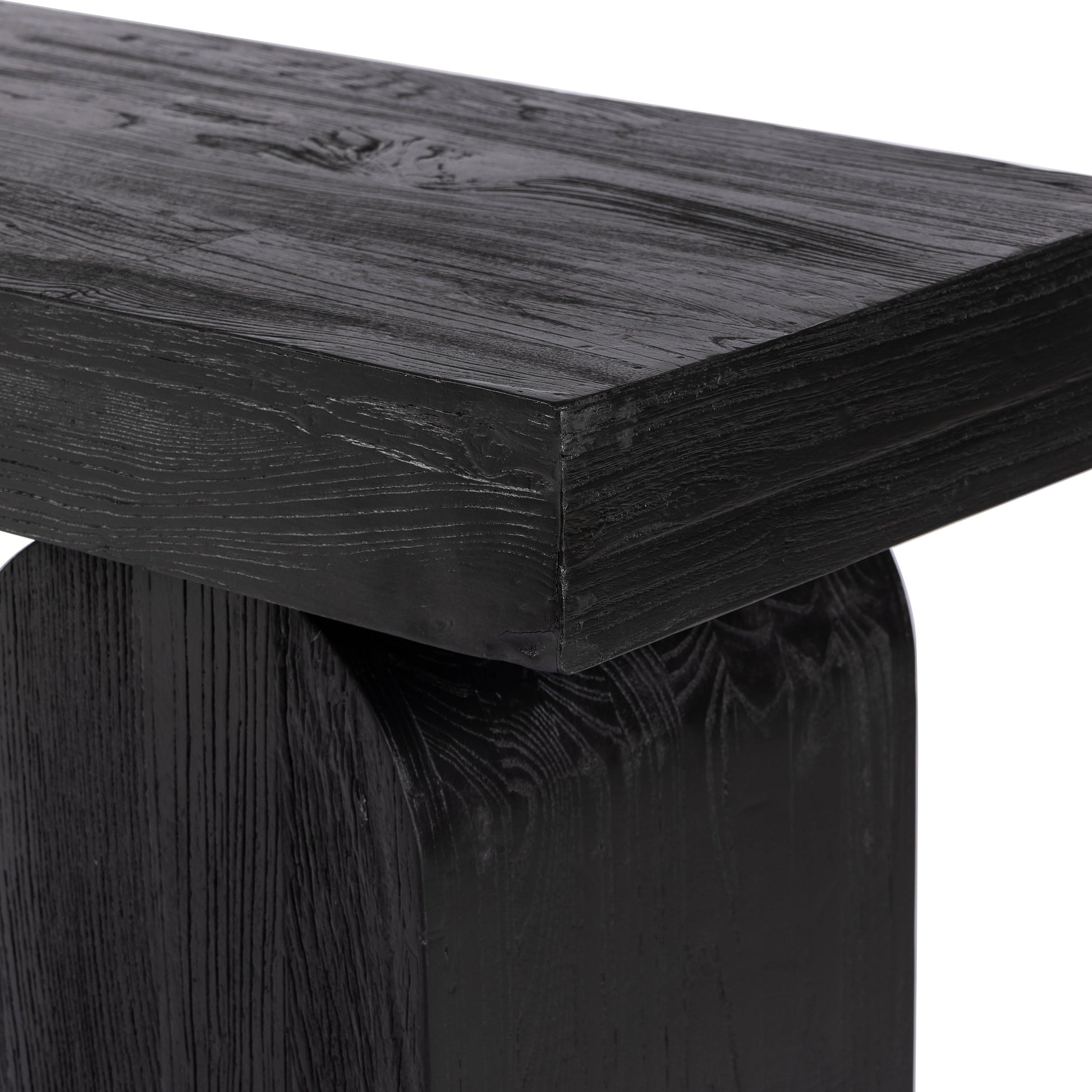Keane Console Table by Four Hands. Made from solid reclaimed elm, solid nettlewood in a modern style.