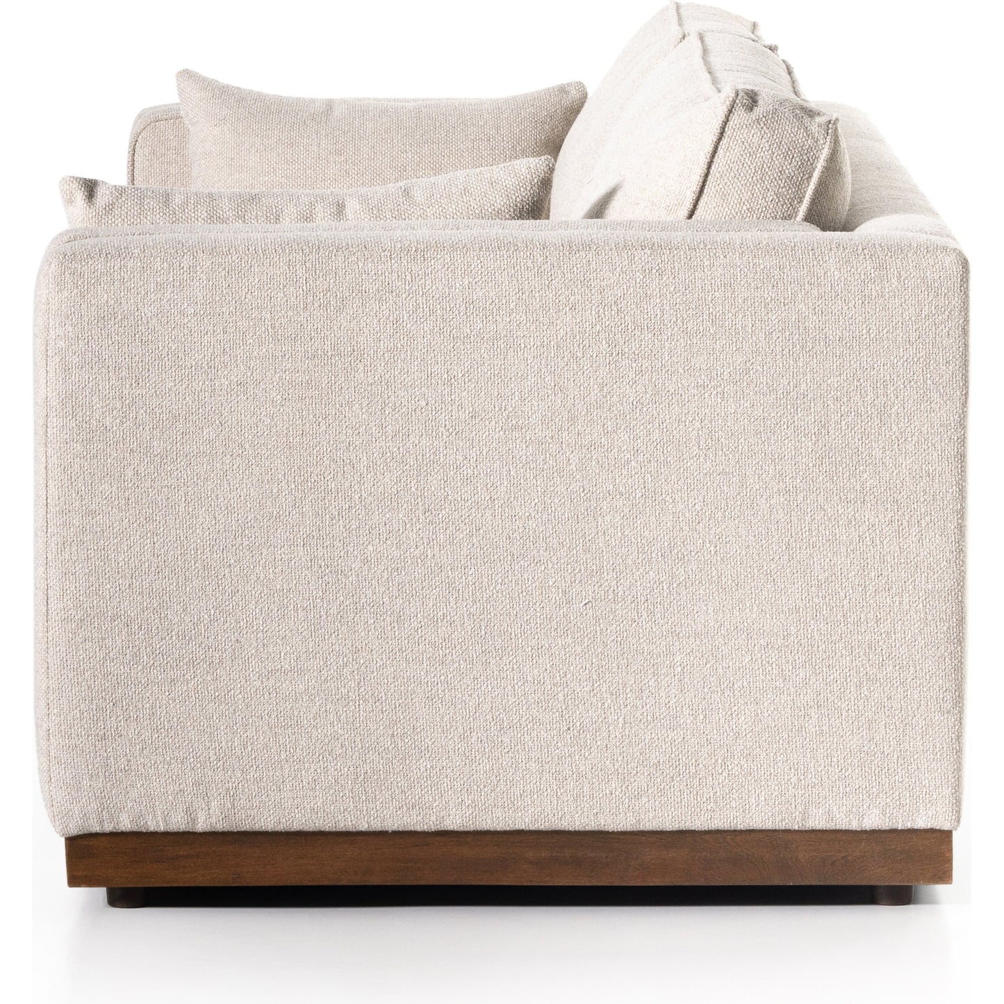 005 SI-1902534 | Additional Silo | Lawrence Sofa by Four Hands in nova taupe, dark auburn. Made from 100% polyester, solid rosa morada, pine plywood in a transitional style.