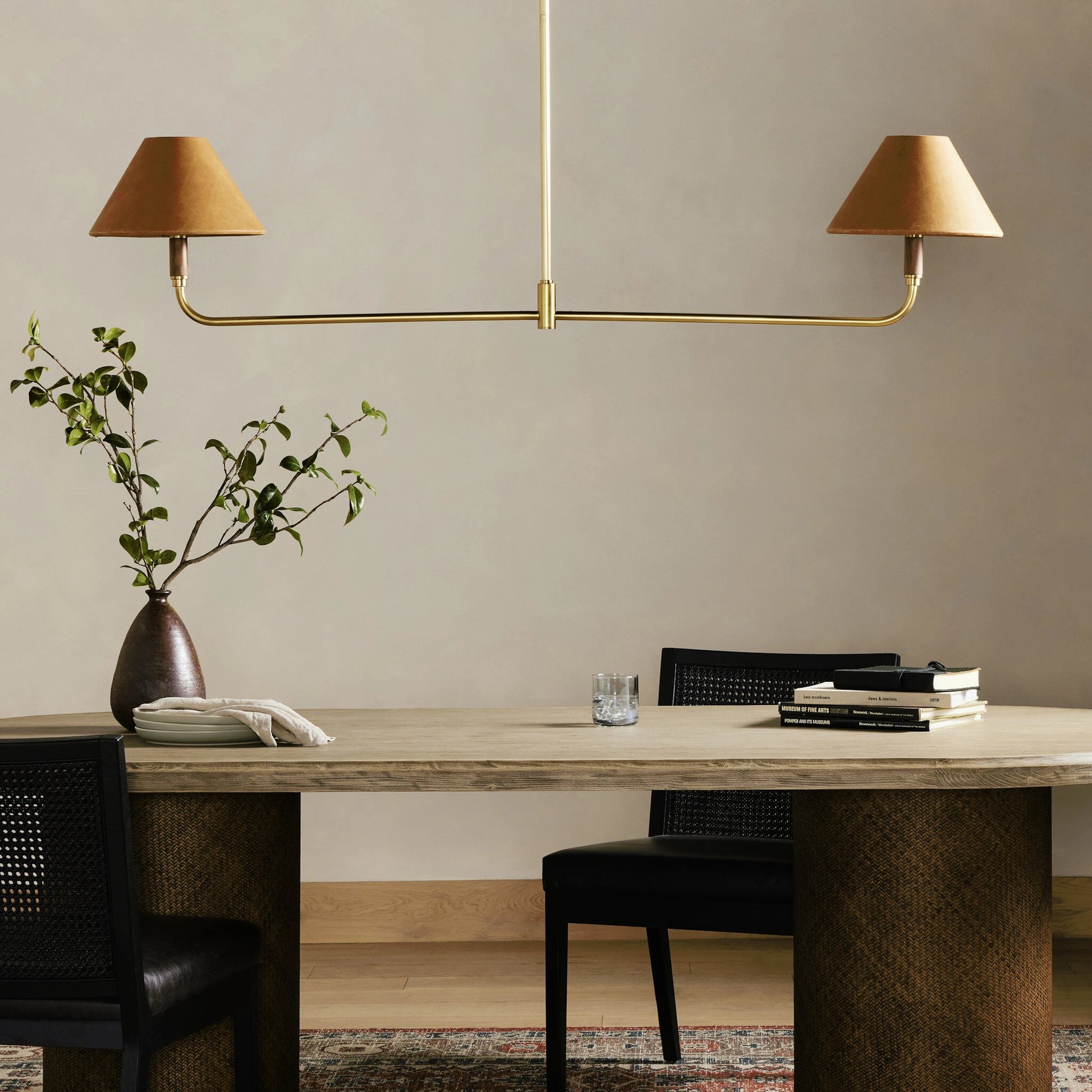 Cullen Linear Double Pendant by Four Hands. Made from unique in a modern style.