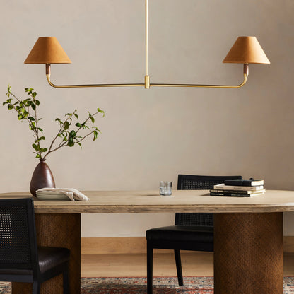 Cullen Linear Double Pendant by Four Hands. Made from unique in a modern style.