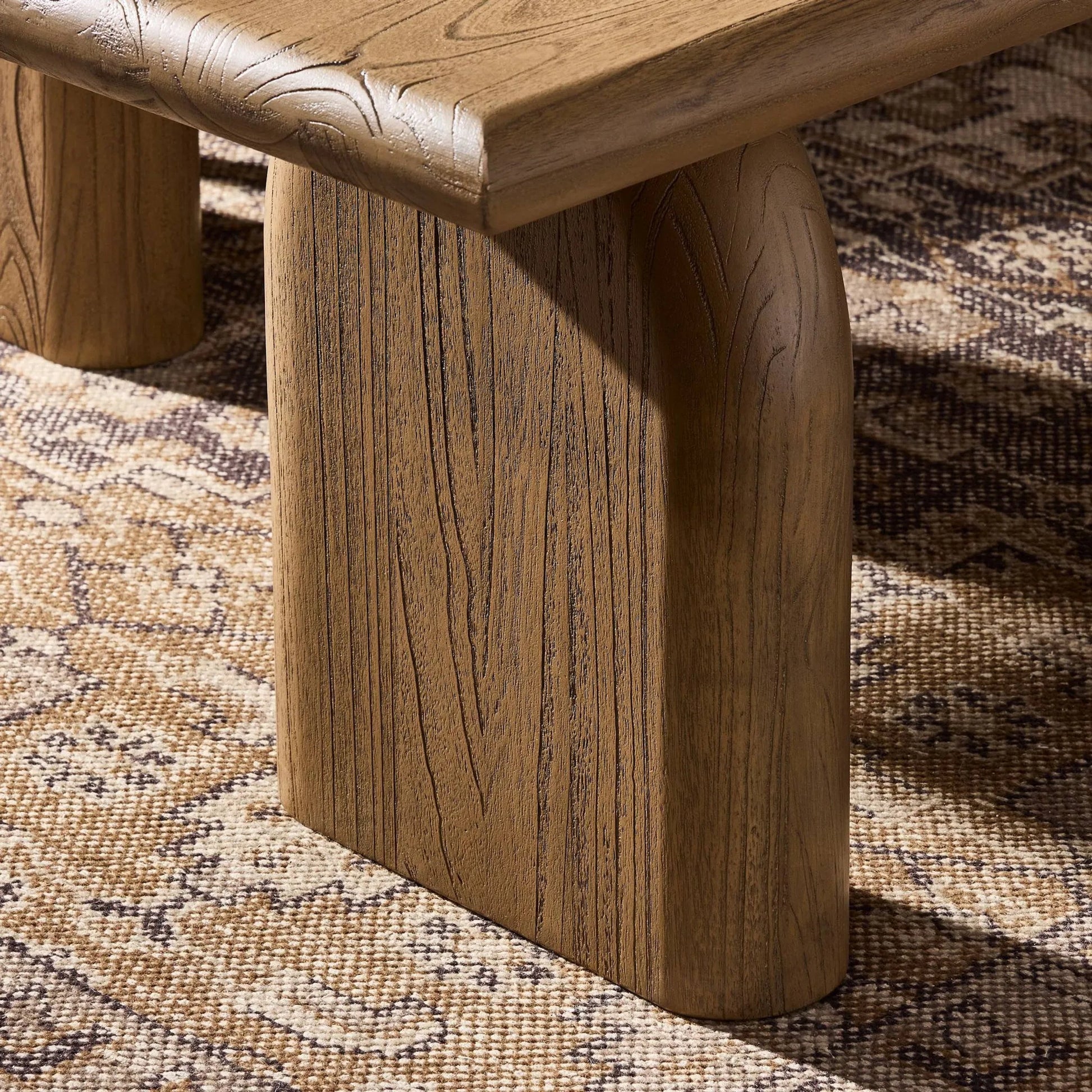Sorrento Dining Bench by Four Hands in aged drift mindi. Made from mindi solid in a eclectic & global style.