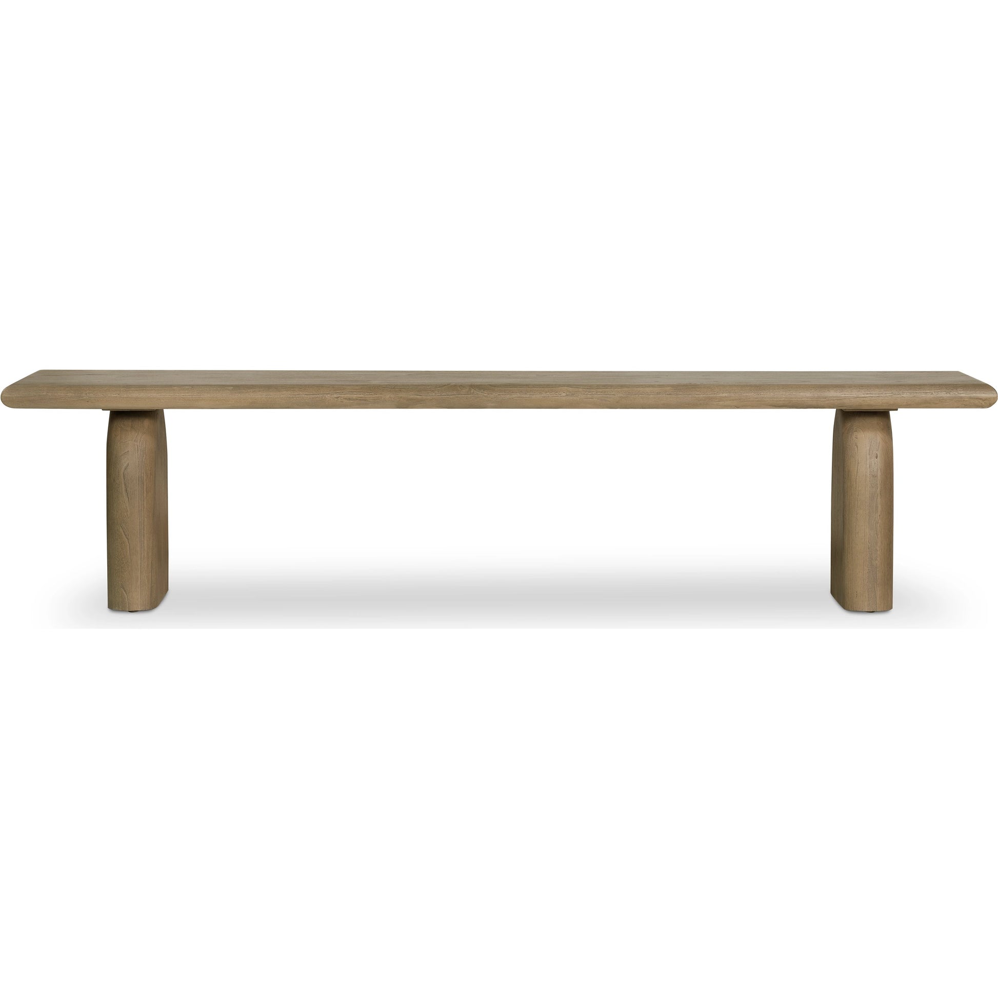 Sorrento Dining Bench by Four Hands in aged drift mindi. Made from mindi solid in a eclectic & global style.