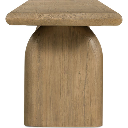 Sorrento Dining Bench by Four Hands in aged drift mindi. Made from mindi solid in a eclectic & global style.