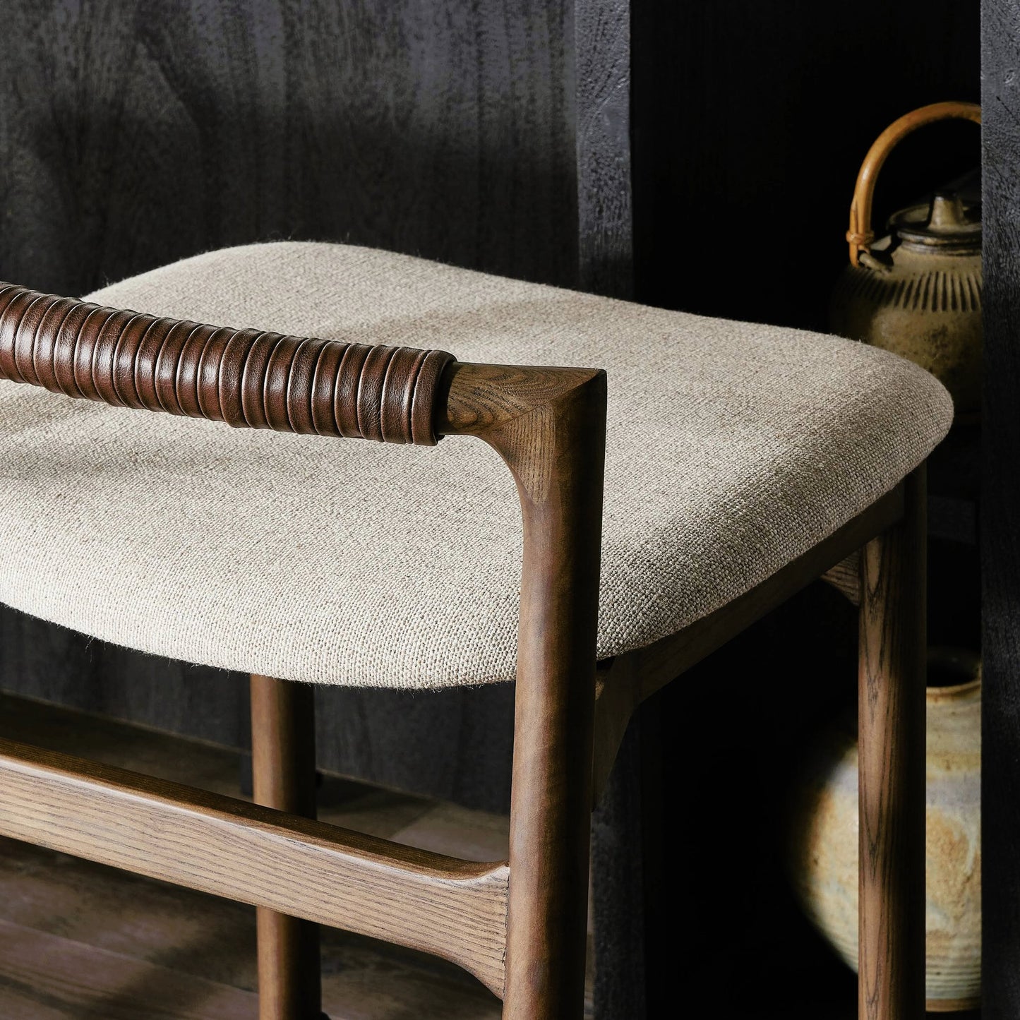 030 SI-2158050 | Closeup | Baden Counter Stool by Four Hands. Made from unique in a modern style.