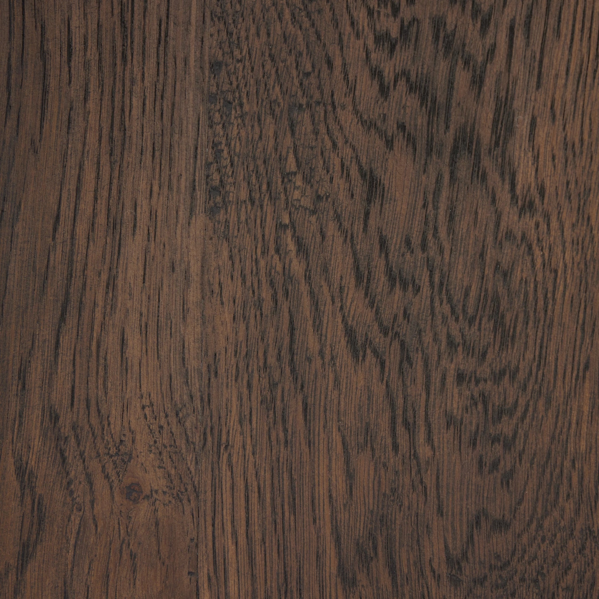 Brisa Round Dining Table by Four Hands in grey tobacco oak, dune onyx. Made from onyx, solid oak, engineered hardwood in a modern style.