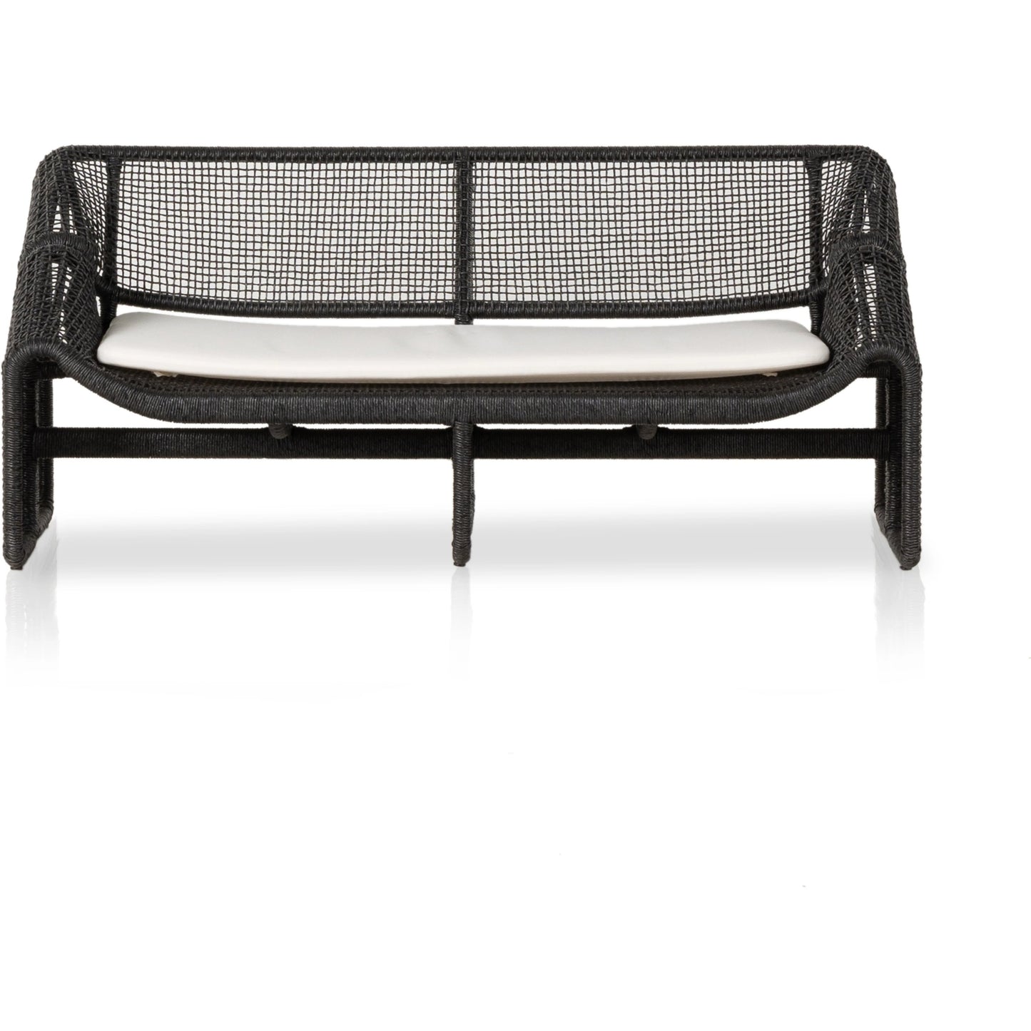 004 SI-1977781 | Additional Silo | Selma Outdoor Sofa by Four Hands in venao ivory. Made from 100% olefin, 100% polyethylene, 91% polyurethane foam pad, 9% polyester fiber batting in a modern style.