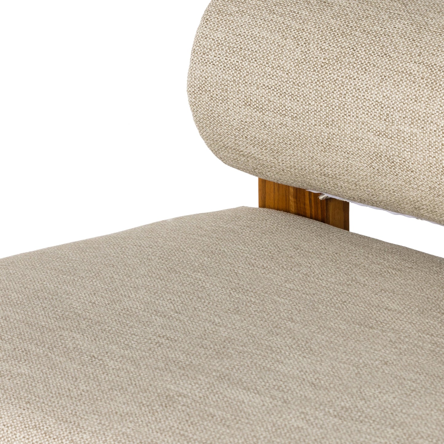 008 SI-1977527 | Additional Silo | Malta Outdoor Sofa by Four Hands in faye sand. Made from 100% olefin, solid fsc®-certified teak, 91% polyurethane foam pad, 9% polyester fiber batting in a modern style.