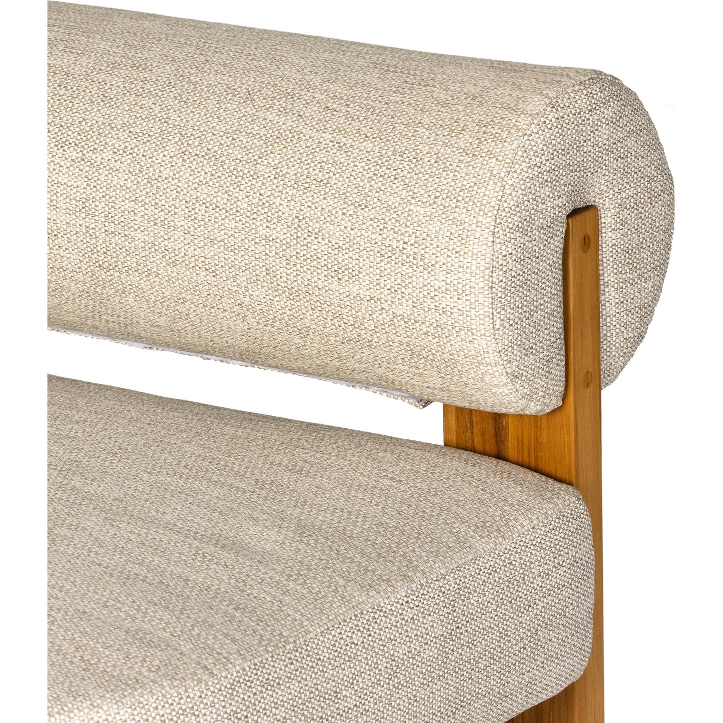 009 SI-1977527 | Additional Silo | Malta Outdoor Sofa by Four Hands in faye sand. Made from 100% olefin, solid fsc®-certified teak, 91% polyurethane foam pad, 9% polyester fiber batting in a modern style.