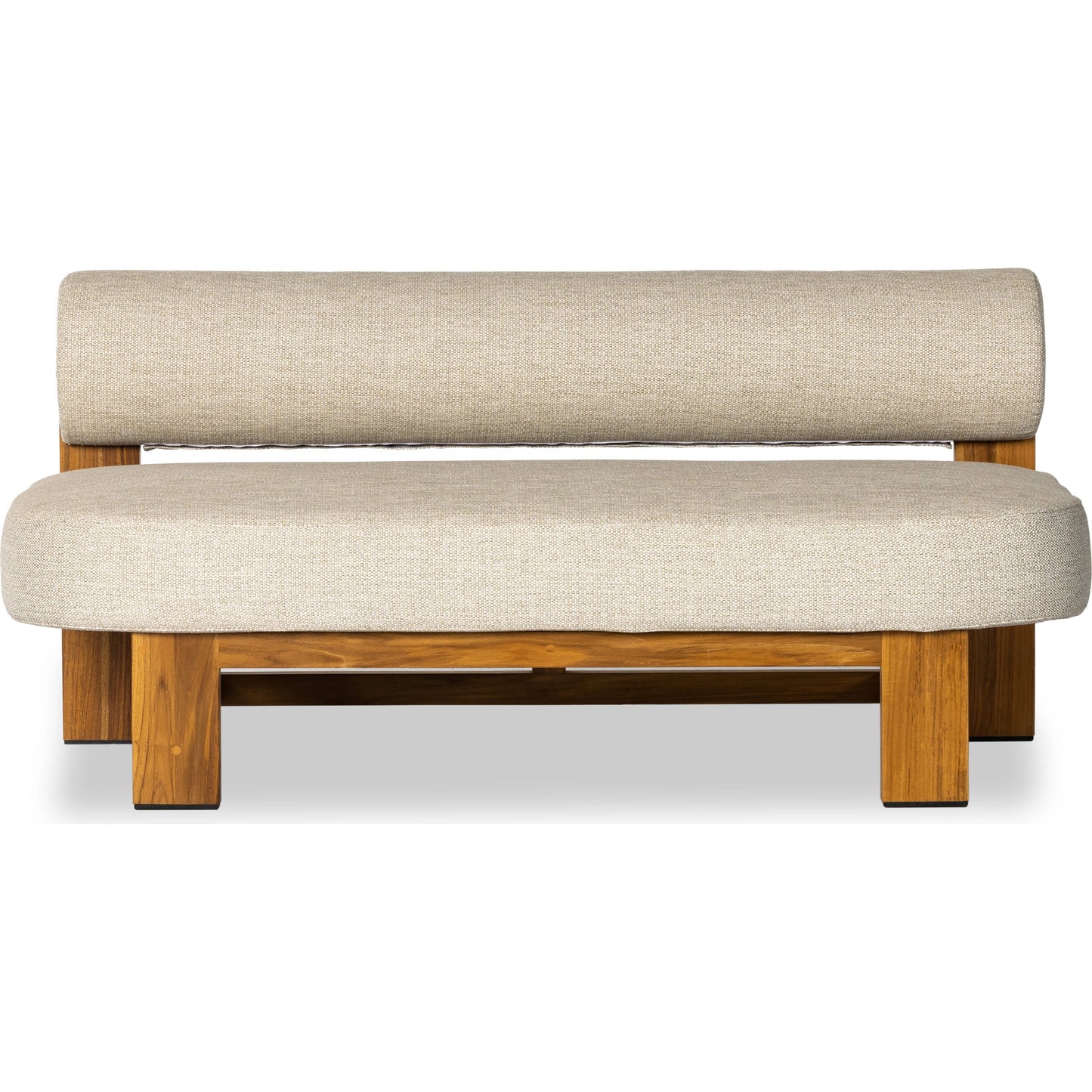 003 SI-1977527 | Additional Silo | Malta Outdoor Sofa by Four Hands in faye sand. Made from 100% olefin, solid fsc®-certified teak, 91% polyurethane foam pad, 9% polyester fiber batting in a modern style.