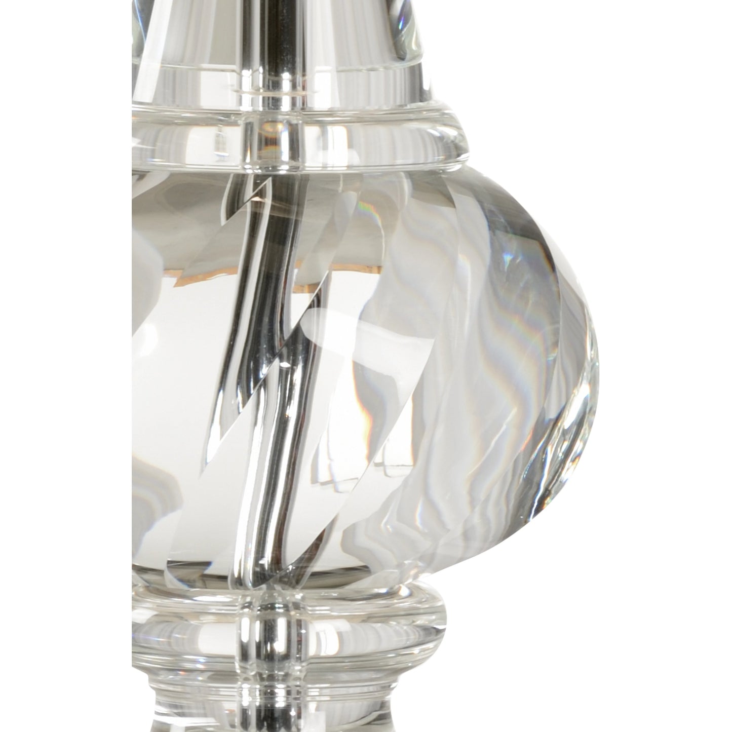 002 SR-385388 | Closeup | Flacon Lamp by Wildwood in clear. Made from crystal in a transitional style.