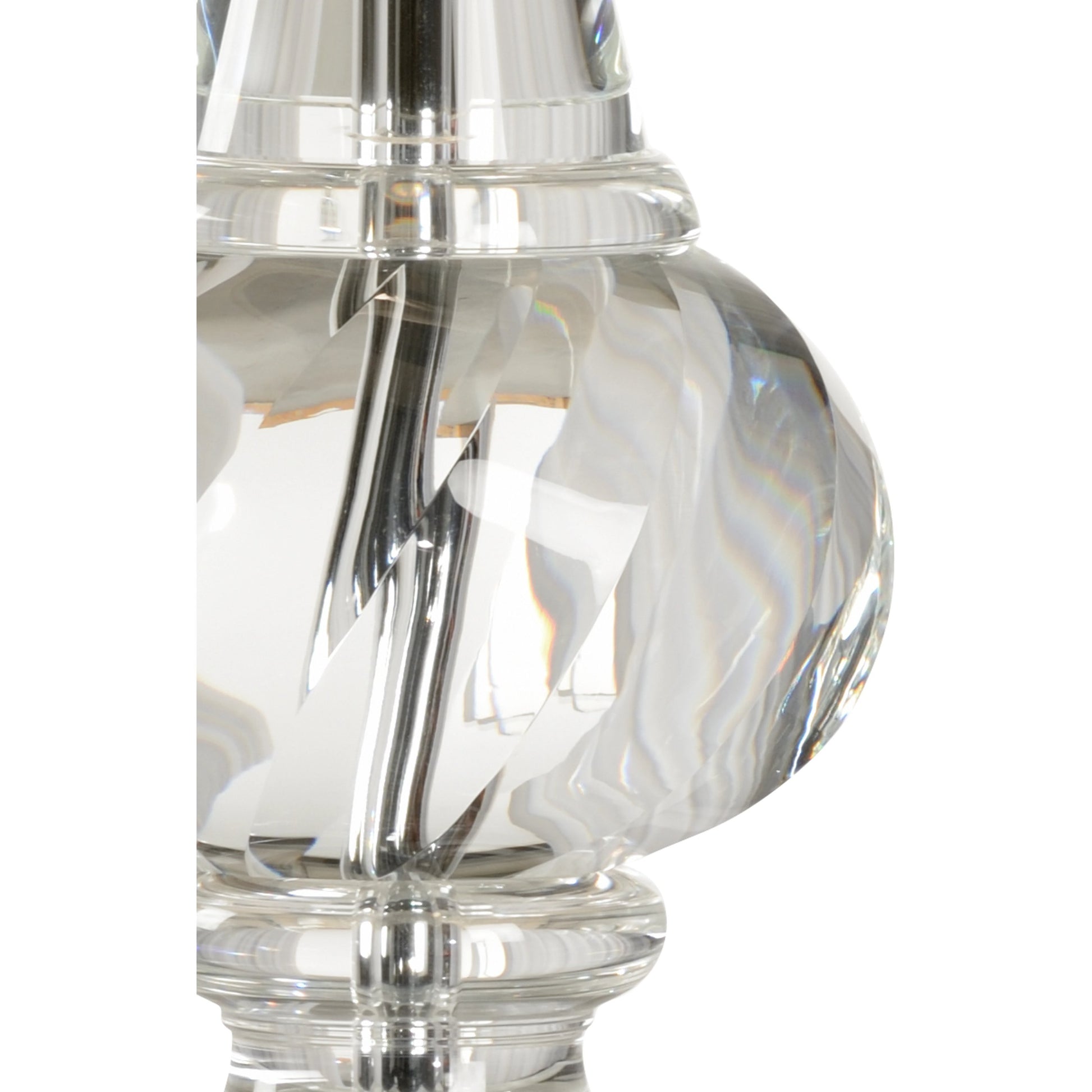 Flacon Lamp by Wildwood in clear. Made from crystal in a transitional style.