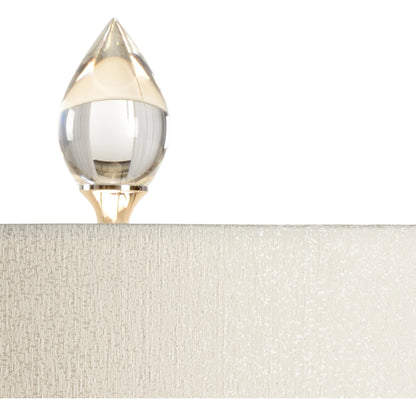 Flacon Lamp by Wildwood in clear. Made from crystal in a transitional style.