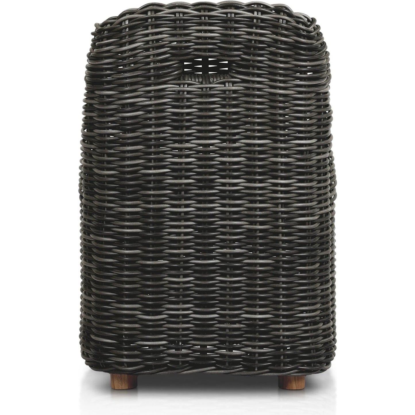 015 SI-2320171 | Additional Silo | Messina Outdoor Dining Chair by Four Hands in venao ivory, natural teak-fsc, chunky charcoal woven. Made from 100% olefin, solid fsc®-certified teak, 100% polyethylene in a cottage & farmhouse style.