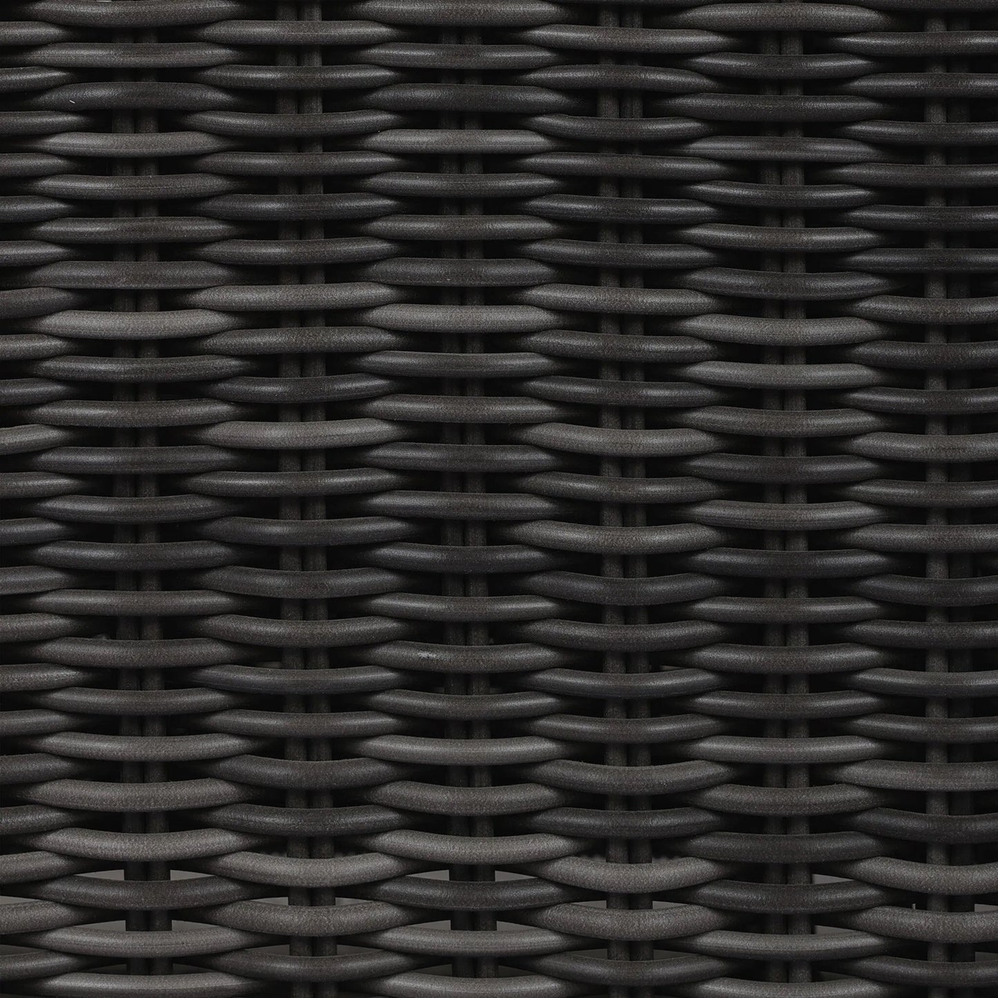 016 SI-2320171 | Closeup | Messina Outdoor Dining Chair by Four Hands in venao ivory, natural teak-fsc, chunky charcoal woven. Made from 100% olefin, solid fsc®-certified teak, 100% polyethylene in a cottage & farmhouse style.